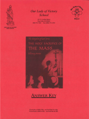 Holy Sacrifice of the Mass Answer Key